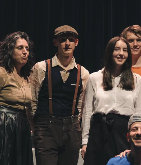 La troupe Franfous réunie sur scène